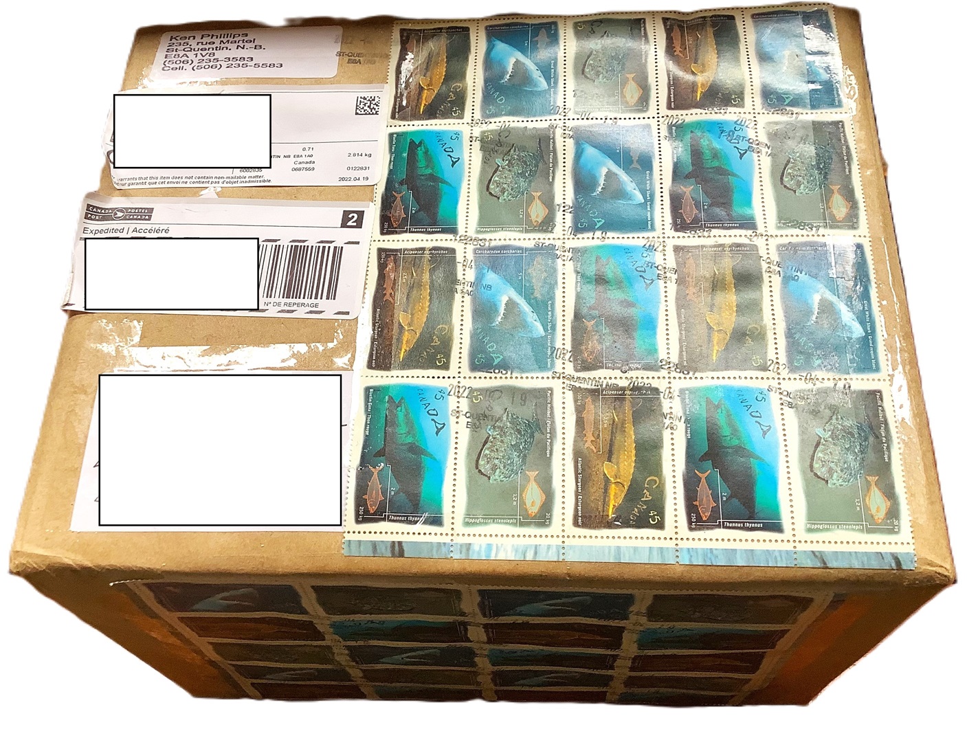 Colis avec timbres avec filtres.jpg