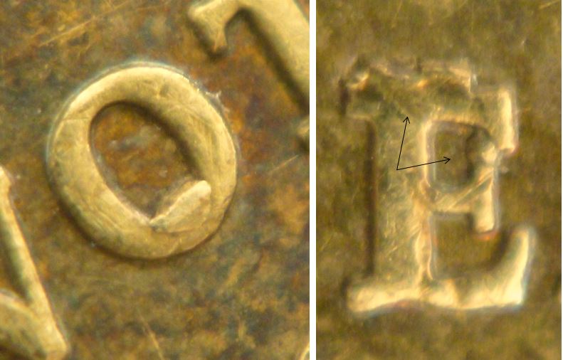 1 Dollar 1916-2016 Droit de vote-Éclat coin dans O vOte-FEMme -Z de eliZabeth-4.JPG