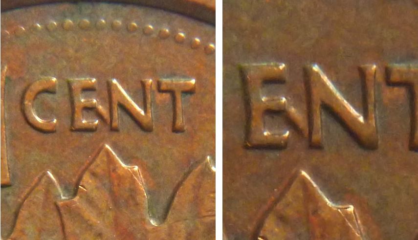 1 Cent 1999-Éclat coin entre EN de cENt-2.JPG