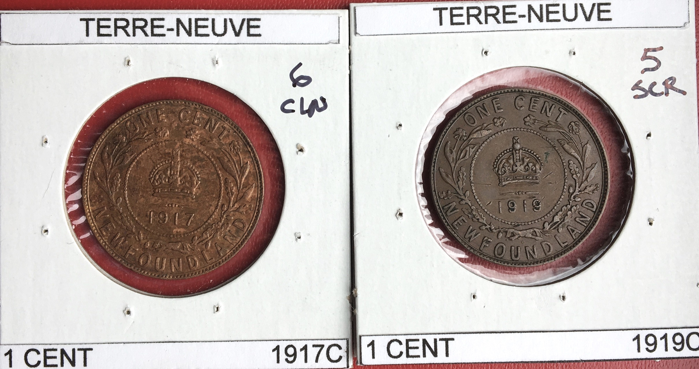 1 cent 1917 et 1919.JPG