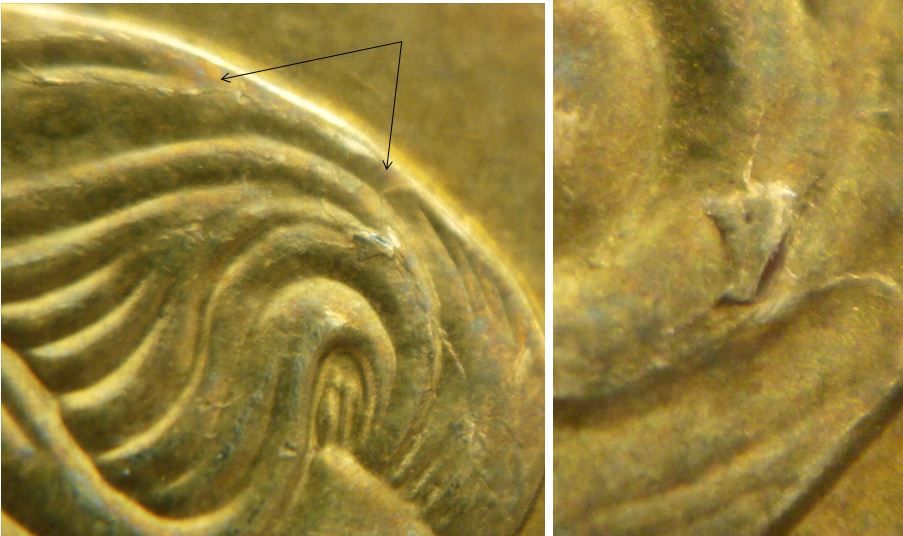 1 Dollar 2022-Éclat coin-Coin fendillé sur tête-1.JPG