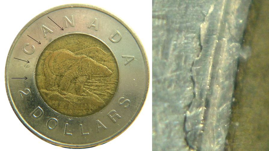 2 Dollars 2001-Plusieurs Baveurs coté revers-2.JPG