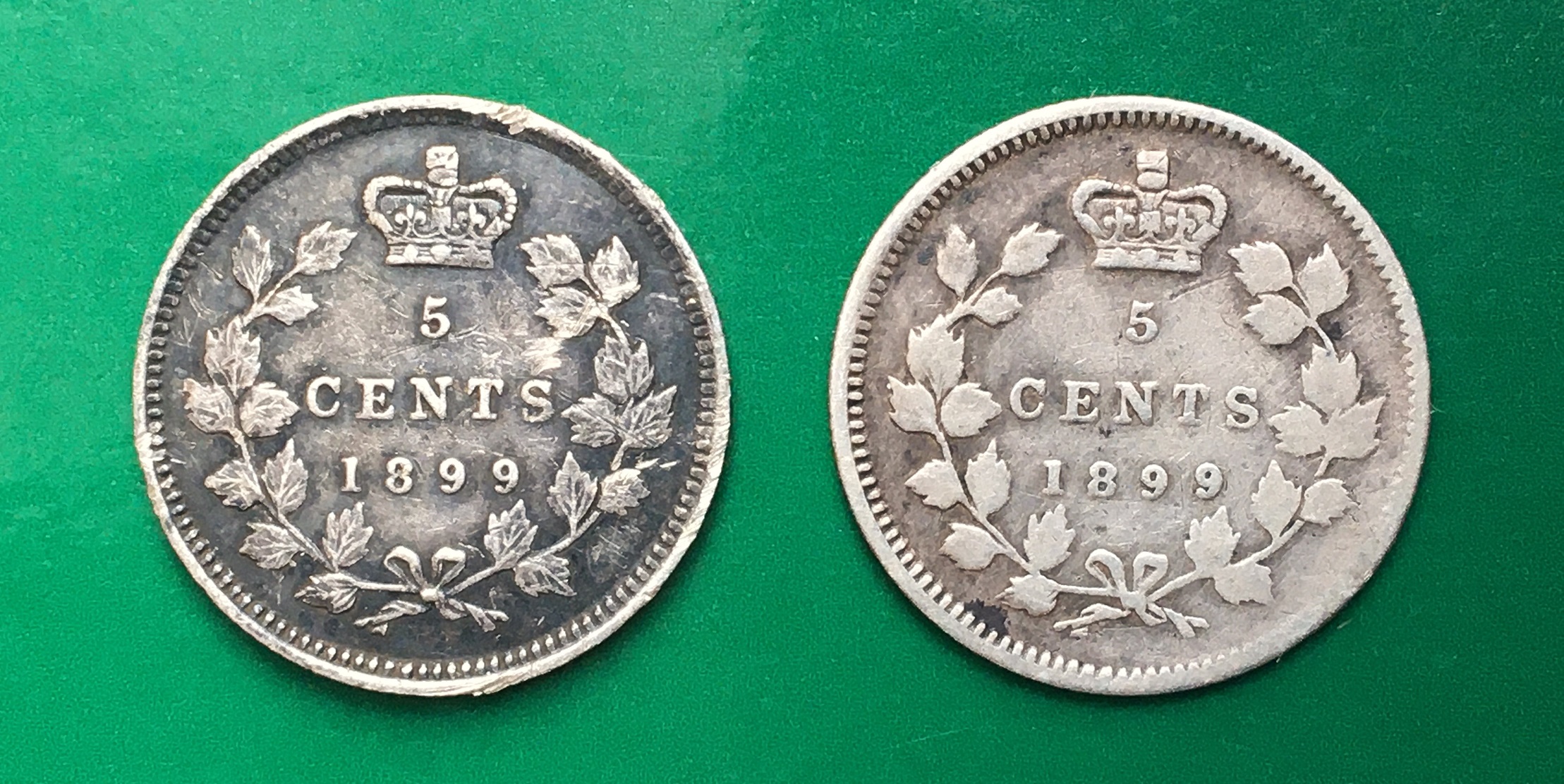 5 cents 1899 et 1899.JPG