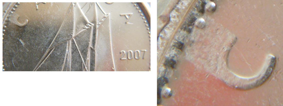 10 Cents 2007-Frappe a travers graisse au dessus C de Canada.JPG