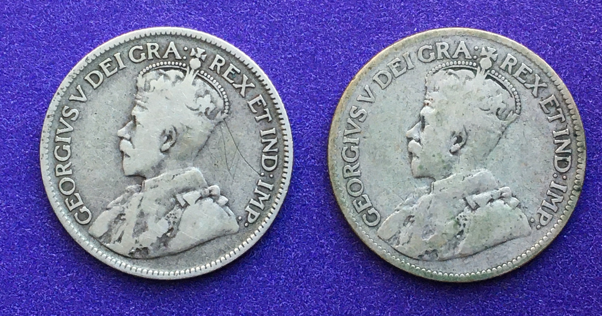 25 cents 1921 et 1928 avers.JPG