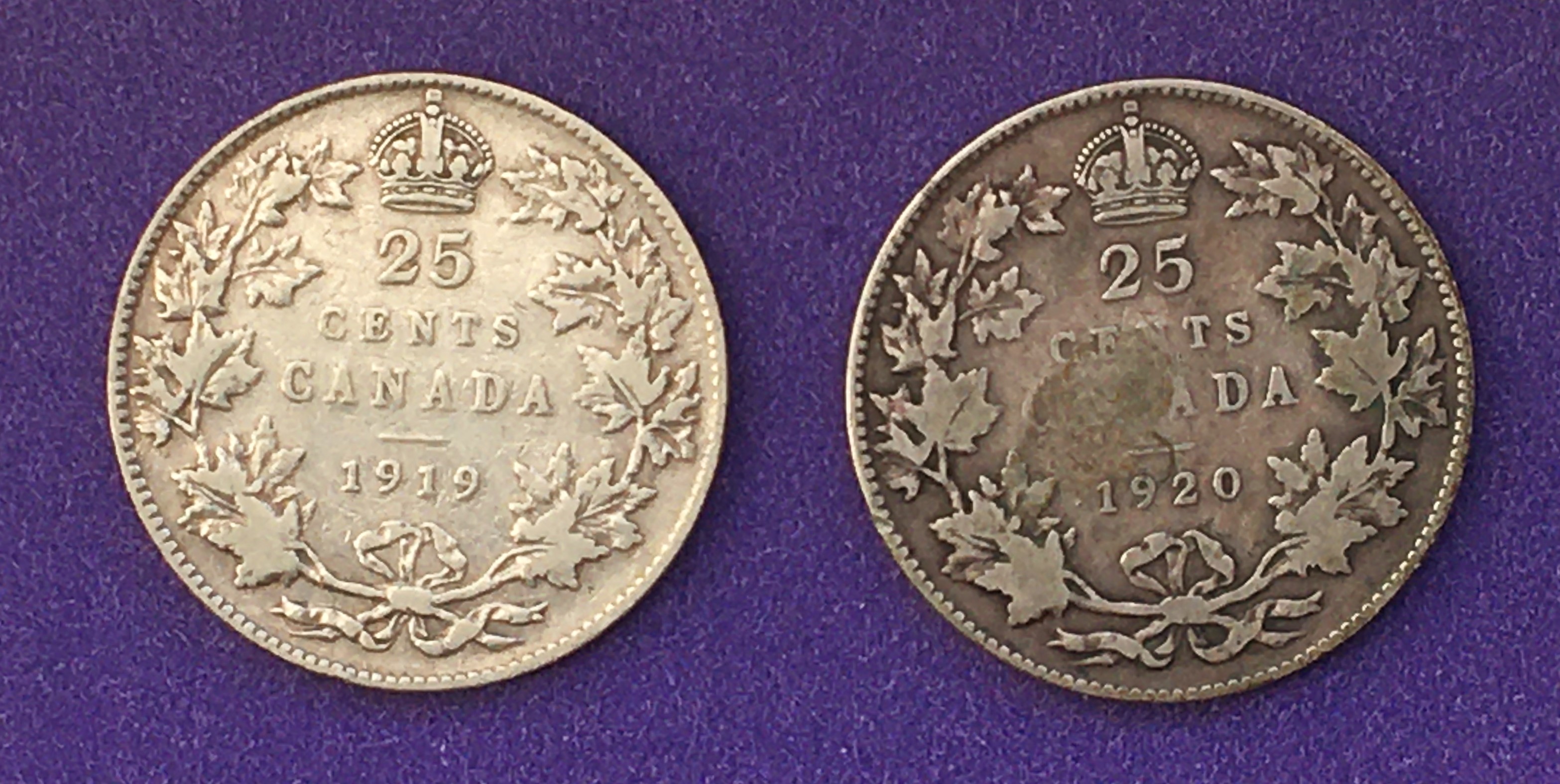 25 cents 1919 et 1920 revers.JPG