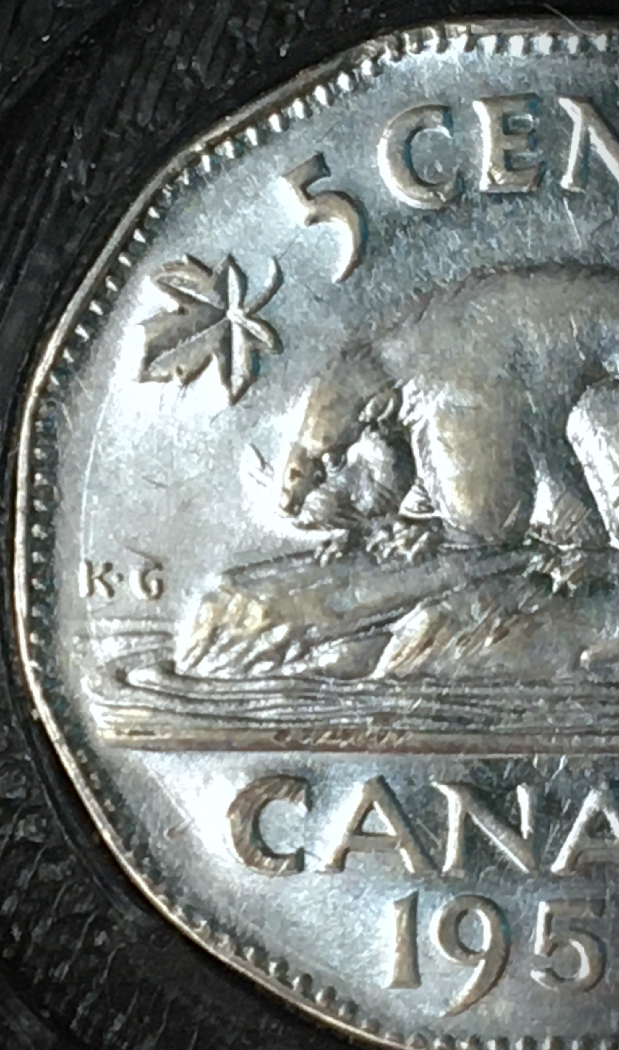 5 cents 1953 détails gauche.JPG