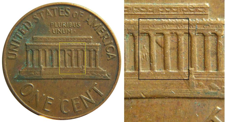 1 Cents 1966 USA -Planche de surf dans le Mémorial-2.JPG
