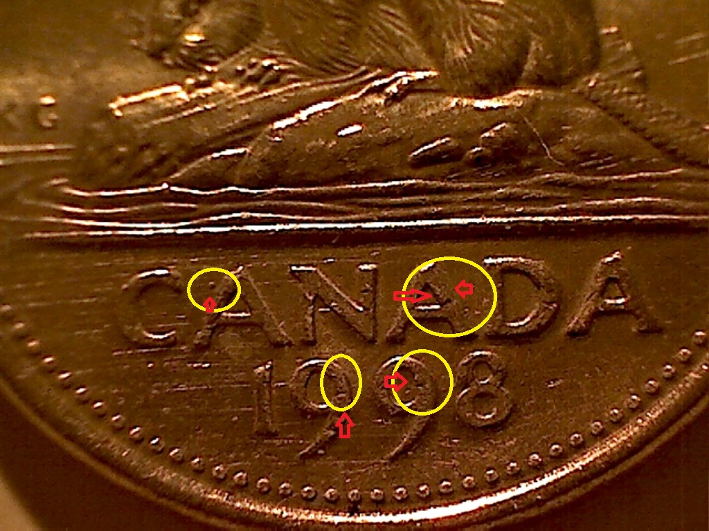 5 Cents 1998 Éclat sur dos et acc date et CANADA B524043C 2 de 2.jpg