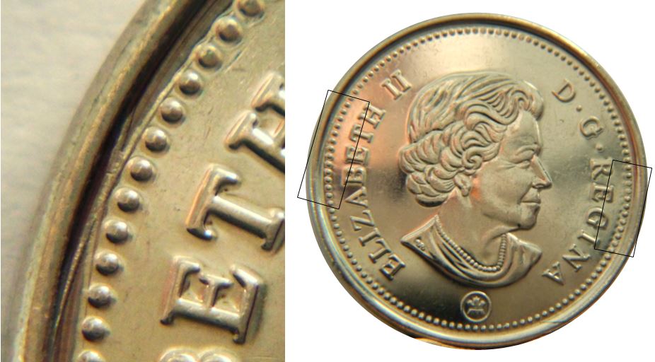 5 Cents 2022-Dommage du coin en X coté avers-2.JPG