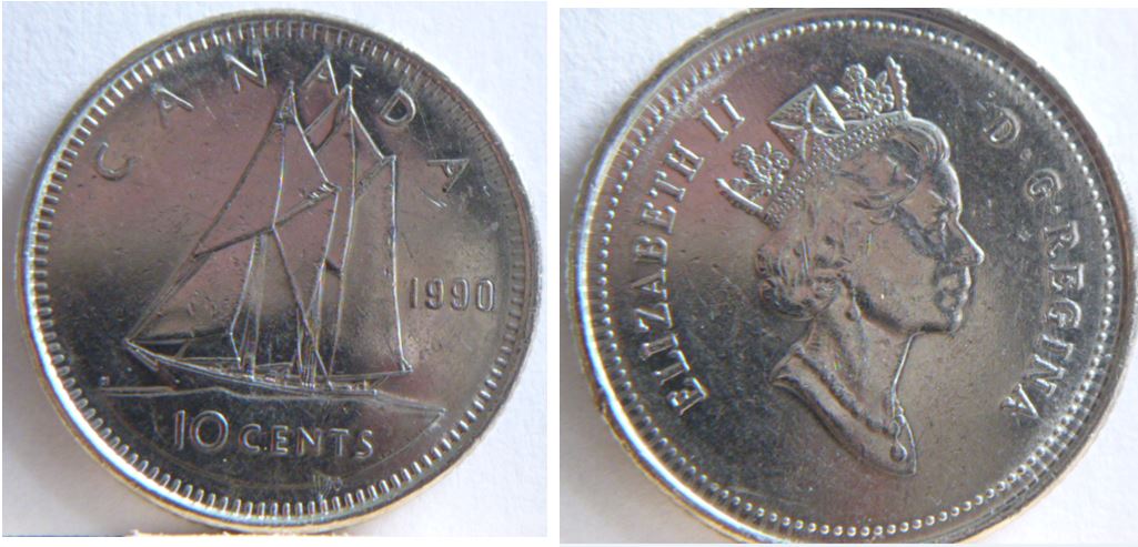 10 Cents 1990-Double revers -Coin détérioré-1.JPG