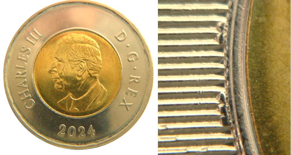 2 Dollars 2024-Éclat coin dans les marque de sécurité-1,.JPG