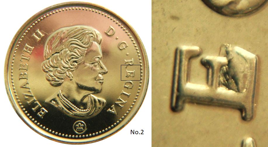 5 Cents 2022-Éclat coin dans E de rEgina-No.2.JPG