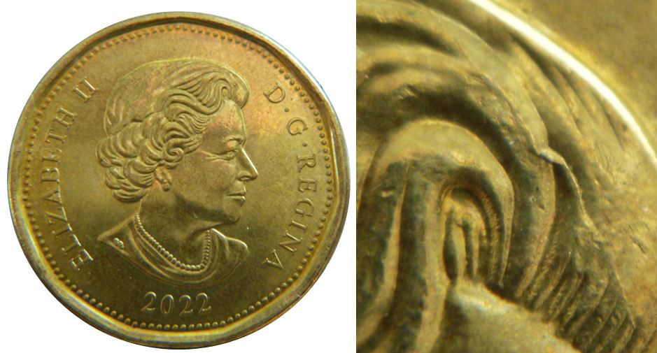 1 Dollar2022-Coin fendillé sur tête de effigie-1,.JPG