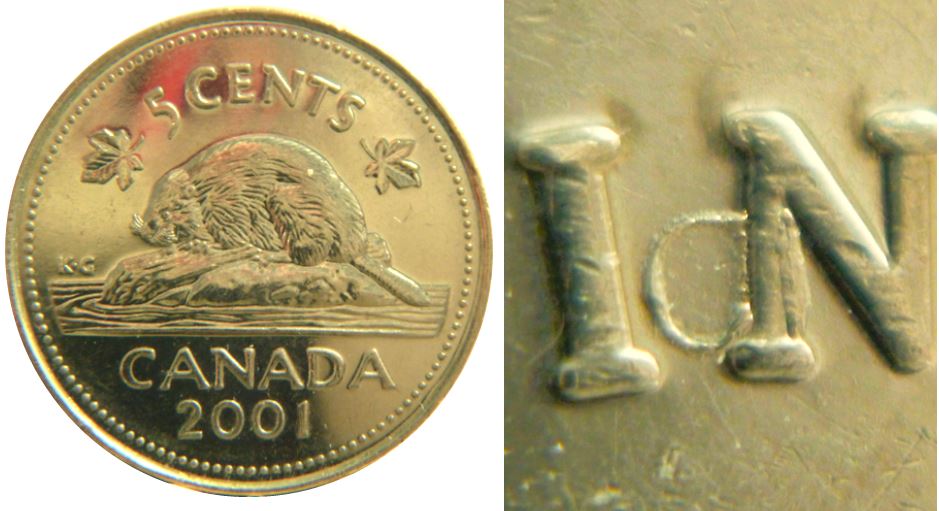 5 Cents 2001-Belle accumulation après N de regiNa-1,.JPG