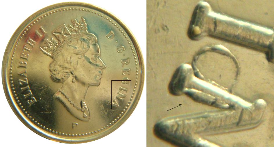 5 Cents 2001-Belle accumulation après N de regiNa-1.JPG