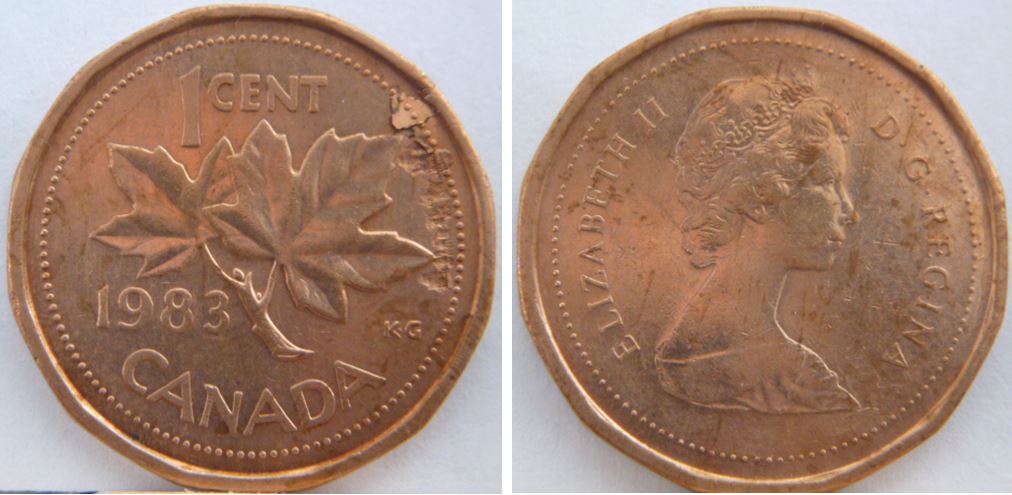 1 Cent 1983-Défaut de flan revers-4.JPG