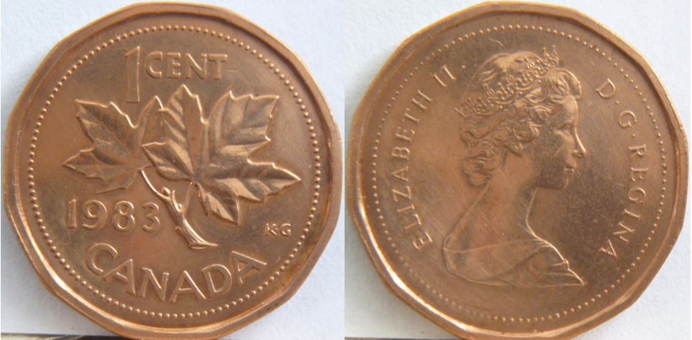 1 Cent 1983-Accumulation sur tête de effigie-1.JPG