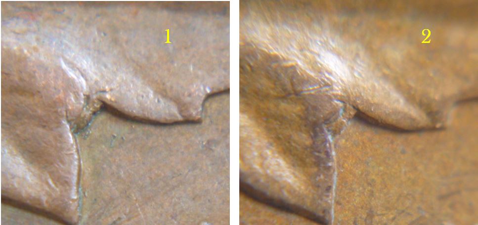 1 Cent 1958-Défaut de flan+Éclat de coin dans lobe feuille-3.JPG