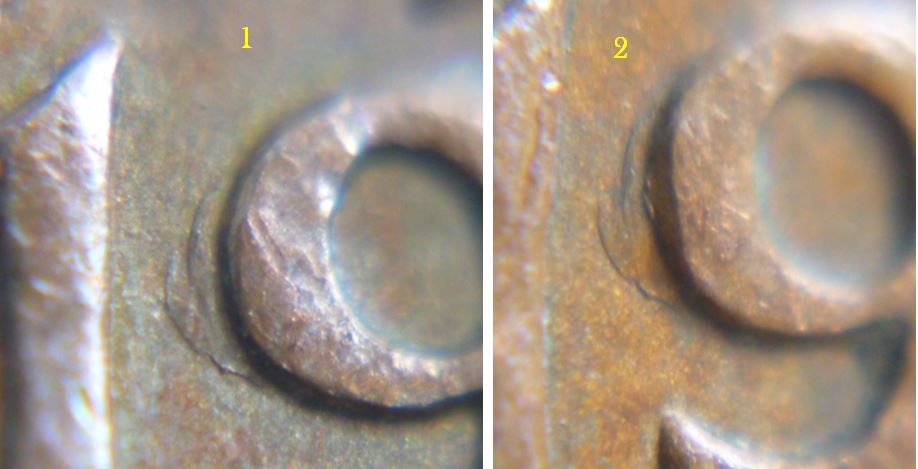 1 Cent 1958-Défaut de flan+Éclat de coin dans lobe feuille-4.JPG