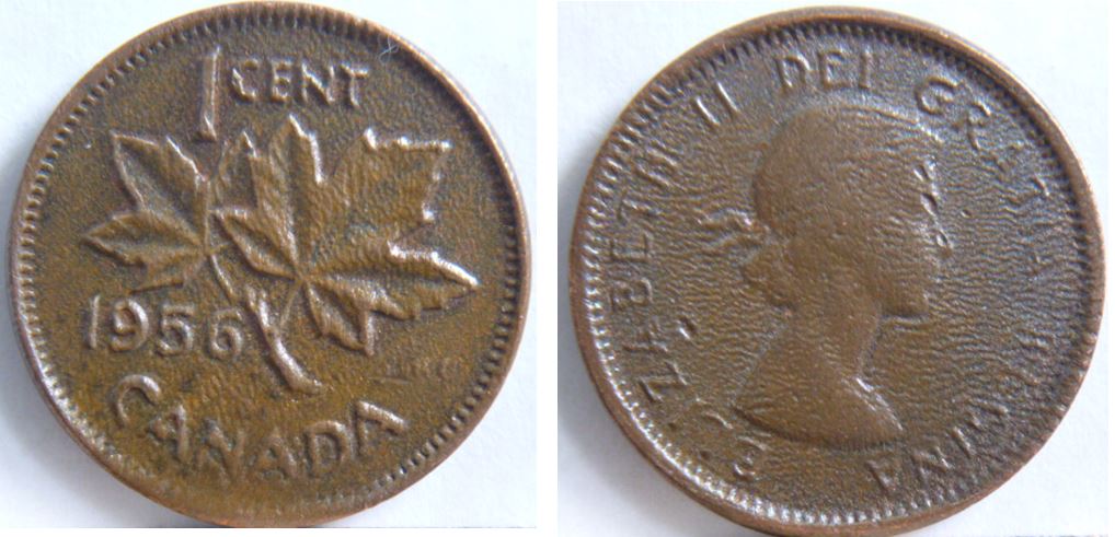 1 Cent 1956-Frappe a travers graisse -Revers & Avers-1.JPG