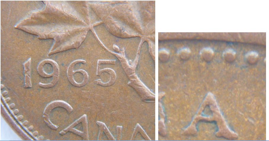 1 Cent 1965g.p-Défaut de flan au revers-1.JPG