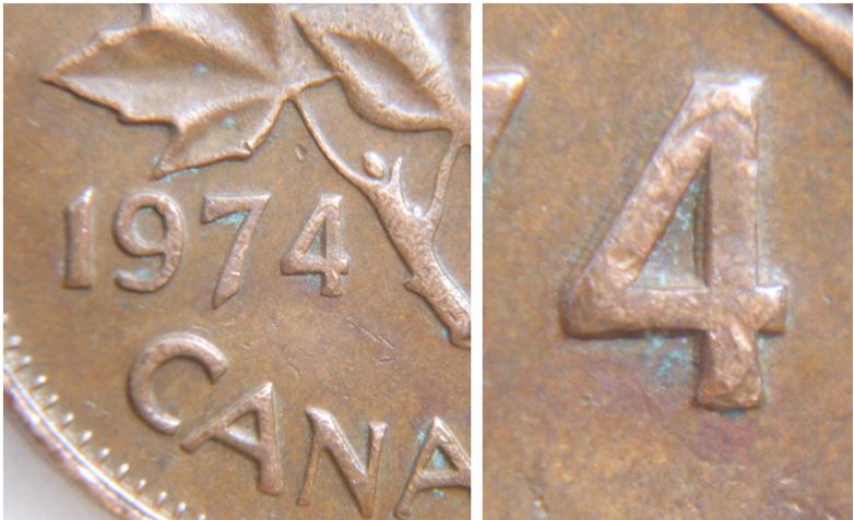 1 Cent 1974-Double 4-coin détérioré.JPG