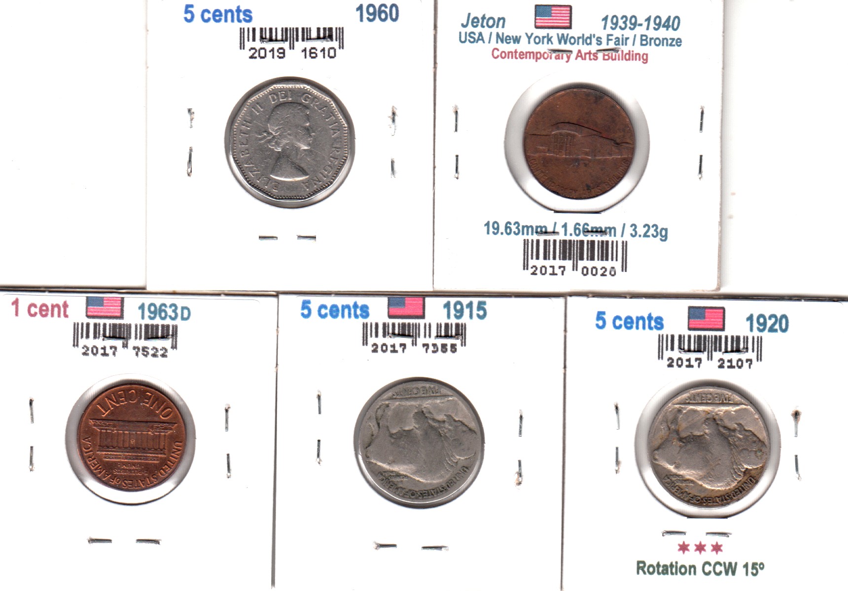 À Vendre - Lot 5 pièces CA-USA - Back.jpg