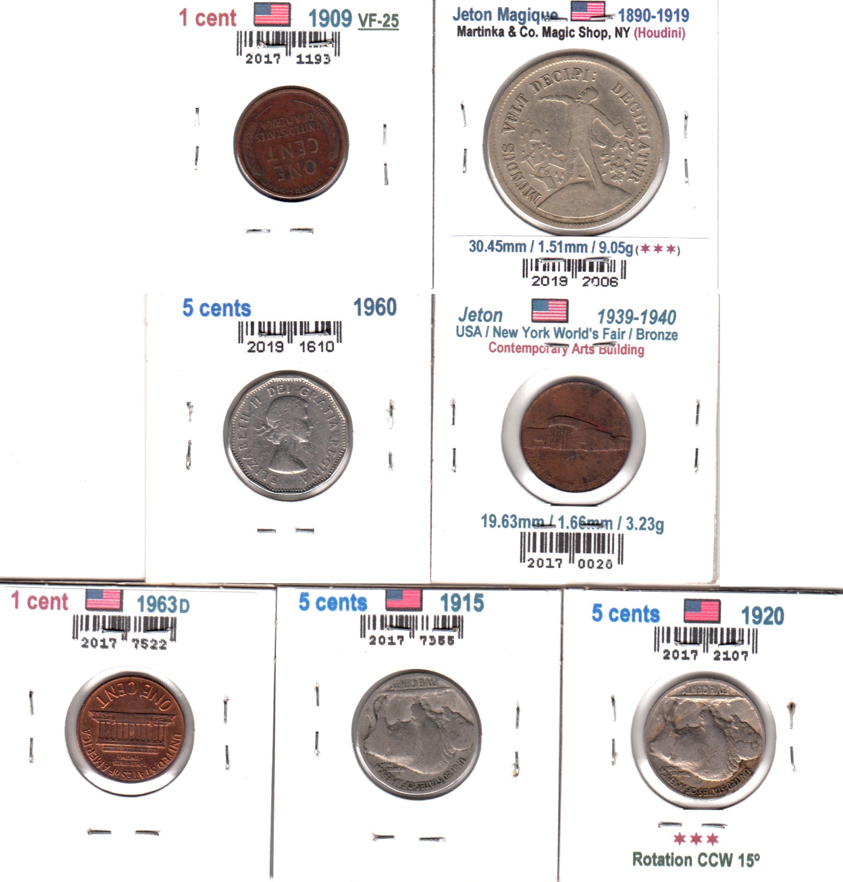 À Vendre - Lot 7 pièces CA-USA - Back.jpg