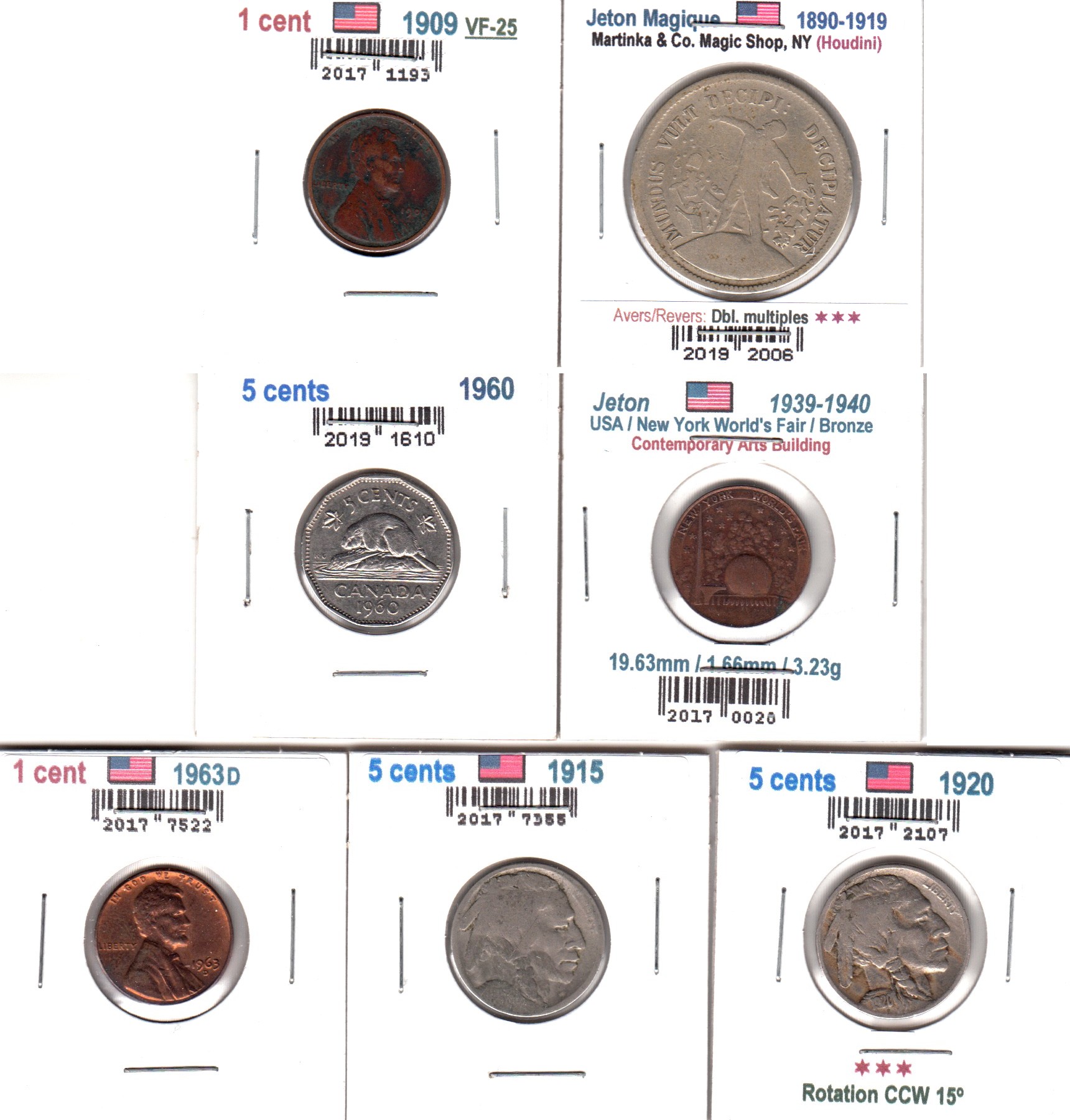 À Vendre - Lot 7 pièces CA-USA - Front.jpg