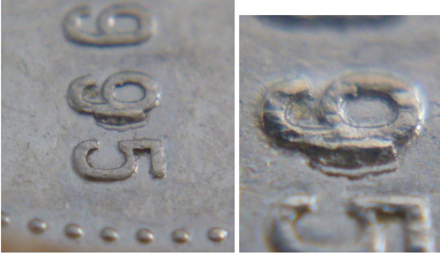 10 Cents 1995- Éclat de coin sur le 2ème 9 de la date-2.JPG