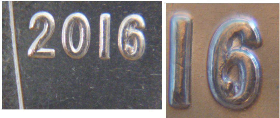 10 Cents 2016-Éclat de coin dans le  6 de la date.JPG