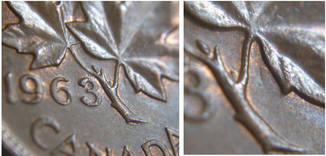 1 Cent 1963-Avec une flèche-Entrechoqué-1.JPG