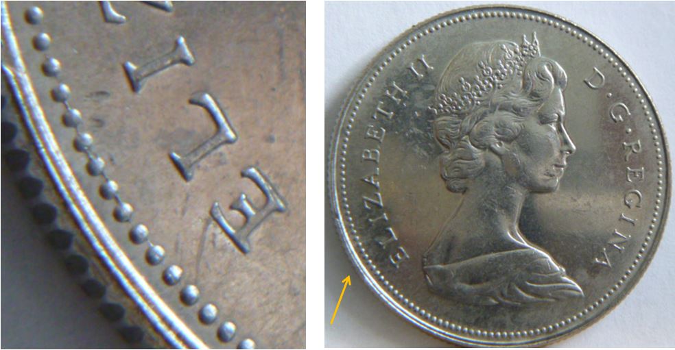 50 Cents 1975-Perles attaché avers-Coin fendillé.1.JPG