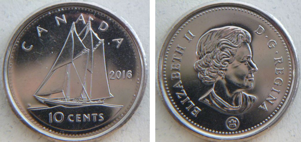 10 Cents 2016-Éclat de coin sur le nez de l'effigie-1.JPG