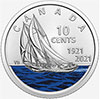 10 cents 2021 - Coloured Bluenose