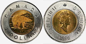 2 dollars 1996