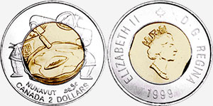 1999 Nunavut - Core with 2 Curved Clips
