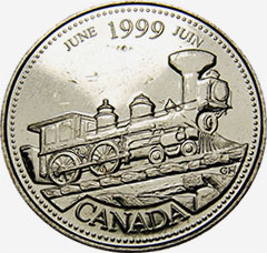 25 cents 1999 June Canada