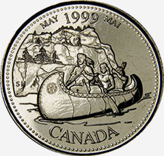 25 cents 1999 May Canada
