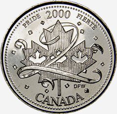25 cents 2000 January Canada