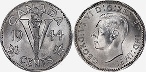 5 cents 1944 - Nickel Chrome