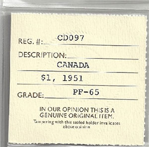 1 dollar 1951