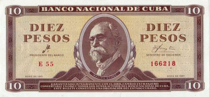 10 pesos - Maximo Gomez
