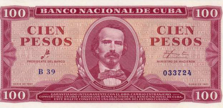 100 pesos - Carlos Manuel de Cespedes