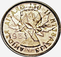 Elizabeth II (1953 à 1964) - Revers - Coins entrechoqués