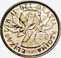 Elizabeth II (1953 to 1964) - Obverse - Die clash