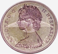 Elizabeth II (1967) - Revers - Coins entrechoqués