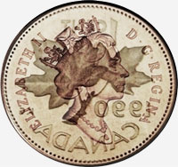 Elizabeth II (1990 to 2003) - Obverse - Die clash