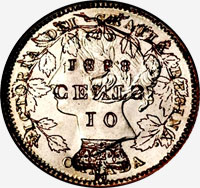 Victoria (1858) - Avers - Coins entrechoqués